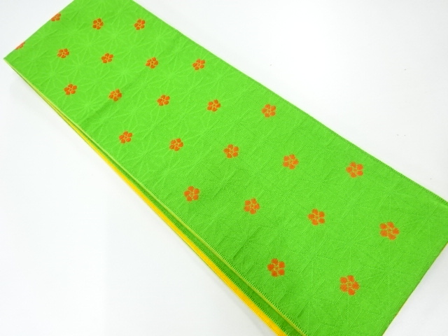 JAPANESE HANHABA OBI / WOVEN FLOWER